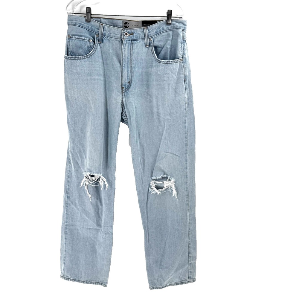 Levis Silver Tab 94 Baggy Loose Skater Jeans Womens 31 Distressed Relaxed Street